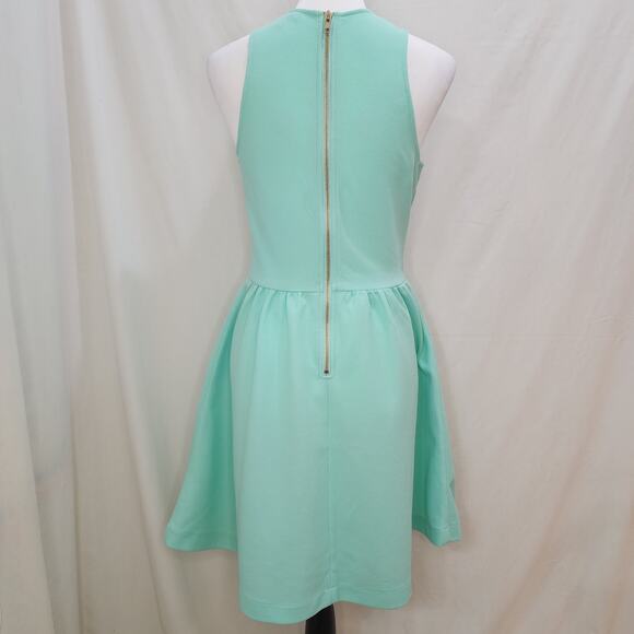 Charming Charlie Mint Green Sleeveless Textured Summer Spring Pleated Dress, S - Picture 2 of 7